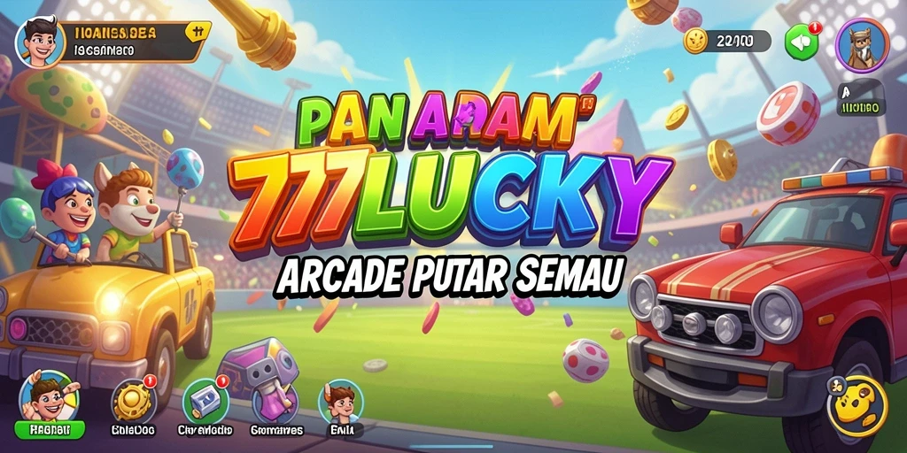 Screenshot gameplay 777LUCKY dengan aksi mengasyikkan di arcade.