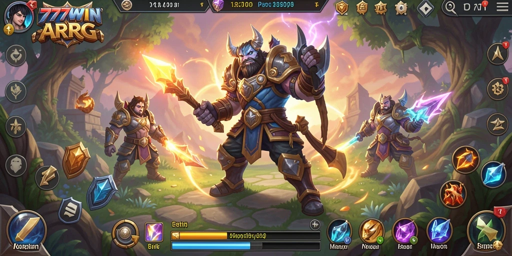 Screenshot yang menunjukkan aksi pertarungan seru dalam 777WIN.