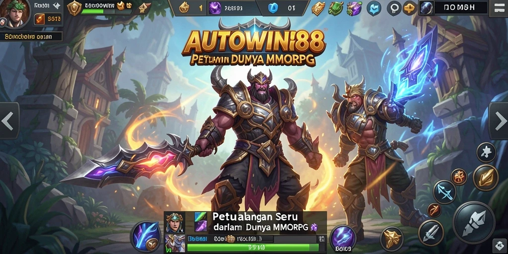 Screenshot utama AUTOWIN88 menampilkan aksi seru di dunia MMORPG.