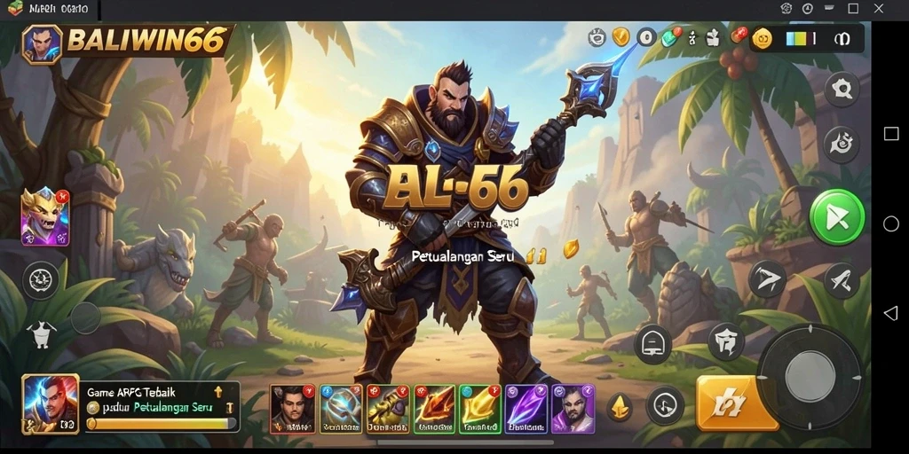 Tampilan gameplay seru dalam BALIWIN66 dengan aksi bertarung yang intens.