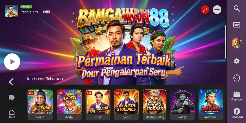 Tampilan gameplay dari BANGSAWAN88 yang menarik dan penuh warna.