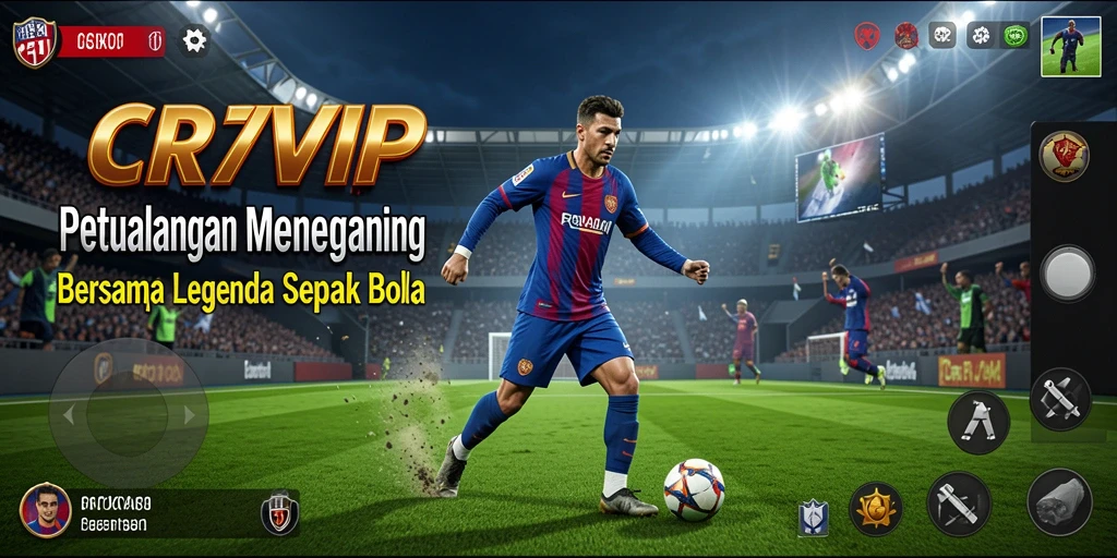 Tangkapan layar gameplay menampilkan aksi seru dalam CR7VIP.