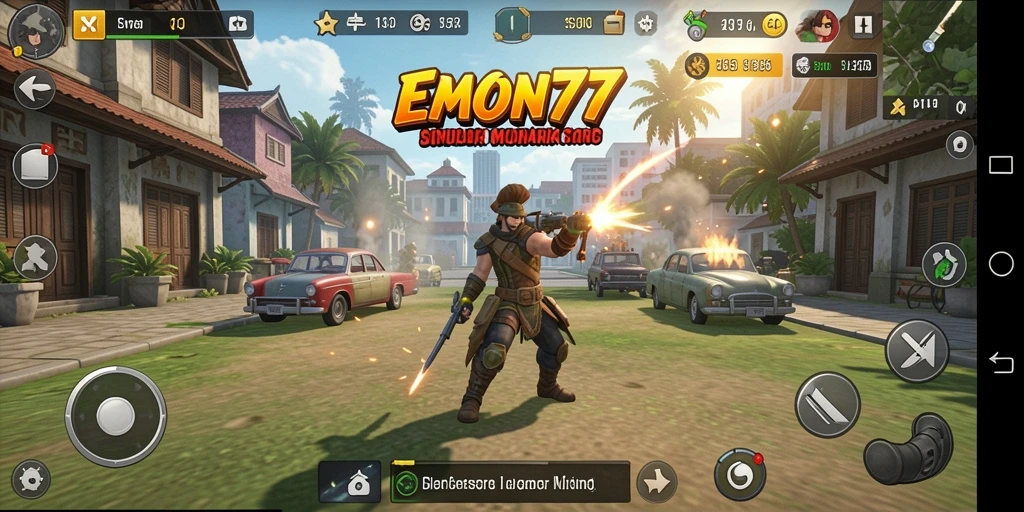 Tangkapan layar <strong>EMON77</strong> menunjukkan pengalaman gameplay simulation yang mendetail.