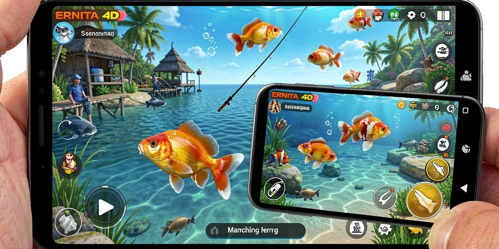 Tangkapan besar dalam gameplay Fishing yang seru.