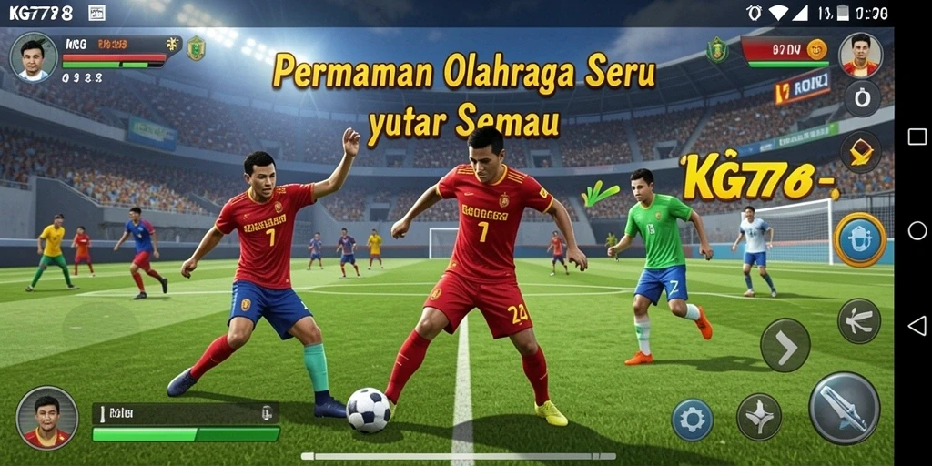 Tampilan gameplay menarik dari KG778 dengan aksi olahraga yang seru.