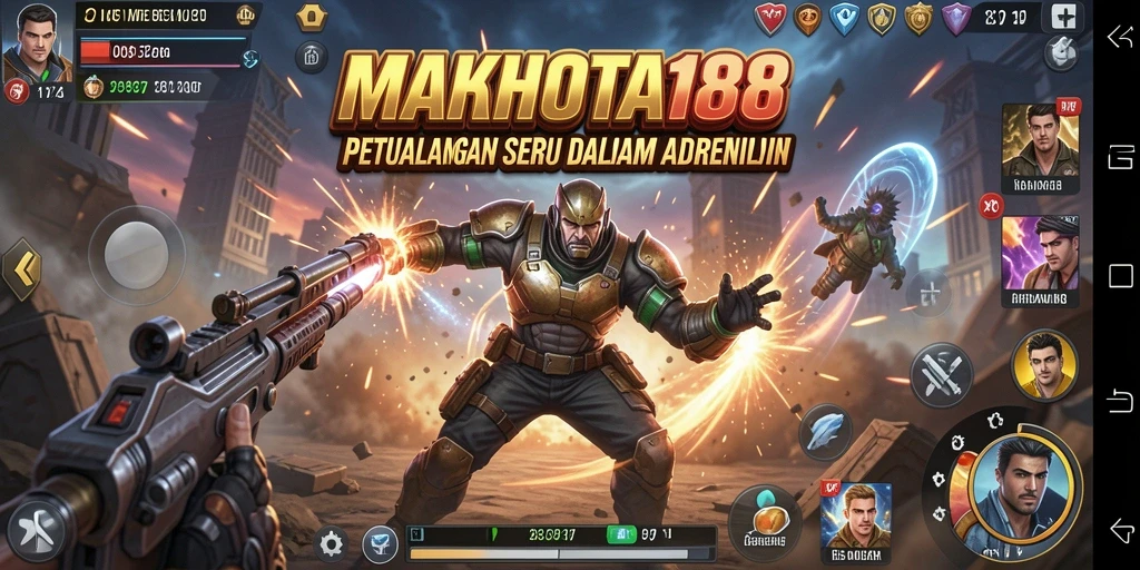 Screenshot gameplay MAHKOTA188 yang menampilkan aksi mendebarkan.