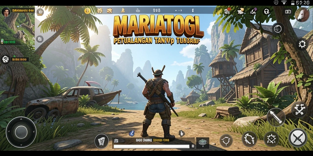 Tangkapan layar gameplay MARIATOGL yang menampilkan petualangan eksploratif.