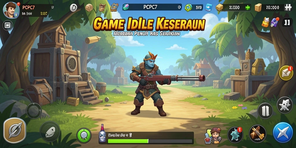 Screenshot PCPC7 menampilkan momen seru dari gameplay Idle.