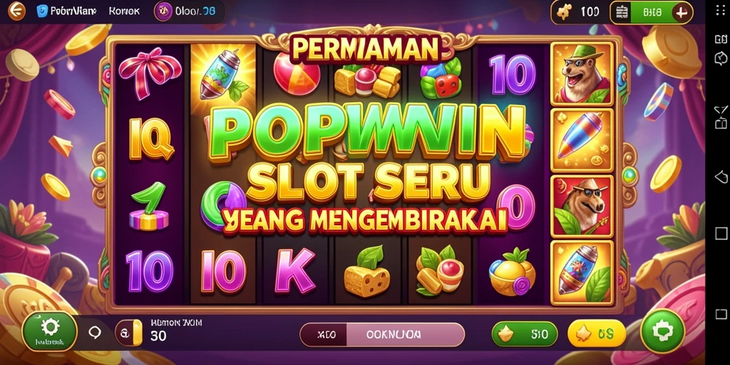 Screenshot menunjukkan gameplay seru dari slot POPWIN.