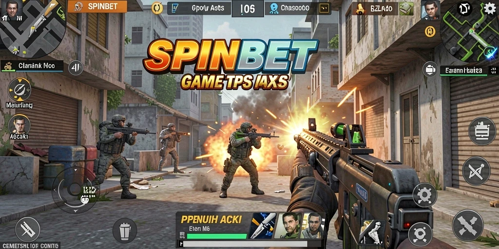 Tangkapan layar SPINBET menunjukkan aksi intens di arena TPS.