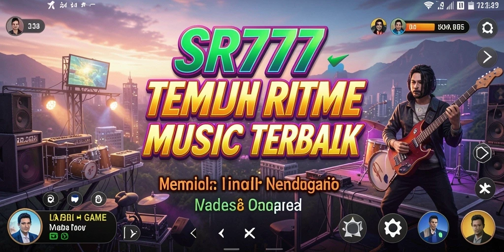Tampilan screenshot SR777 menampilkan gameplay musik yang menarik.