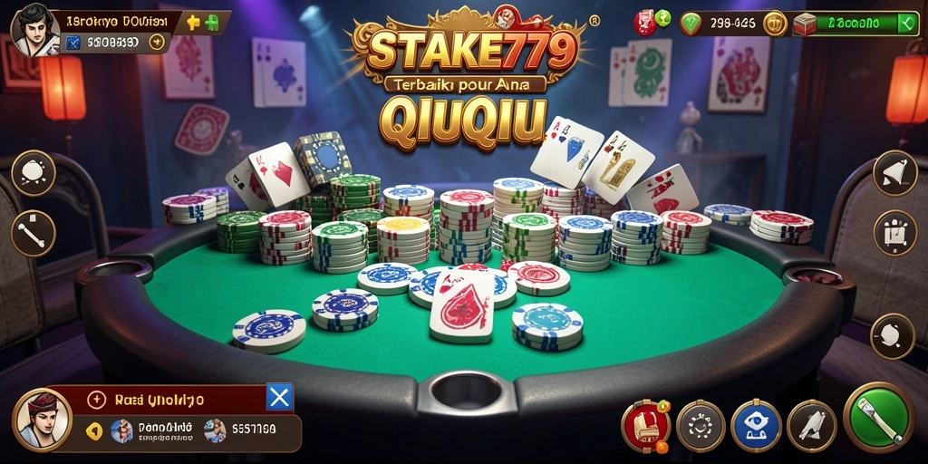 Tangkapan layar gameplay QiuQiu dari STAKE779 yang menarik.